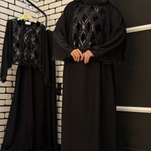 سارافون رویه سرمه دوزی پولک دوزی مجلسی پارمیس
