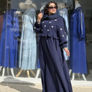 عبایی مدل گلدوزی شاپرک