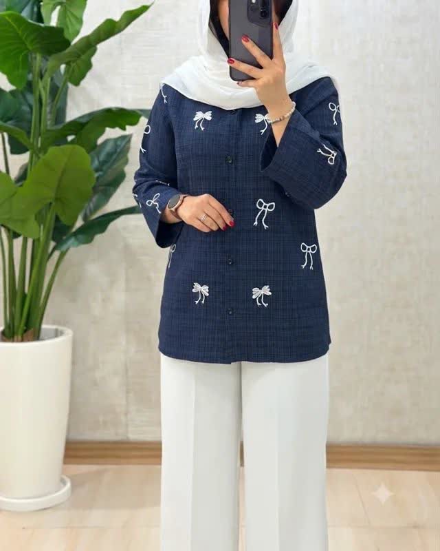 مانتو پاپیون صدف - Image 8