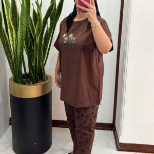 ست تیشرت و‌شلوار گل 🌸