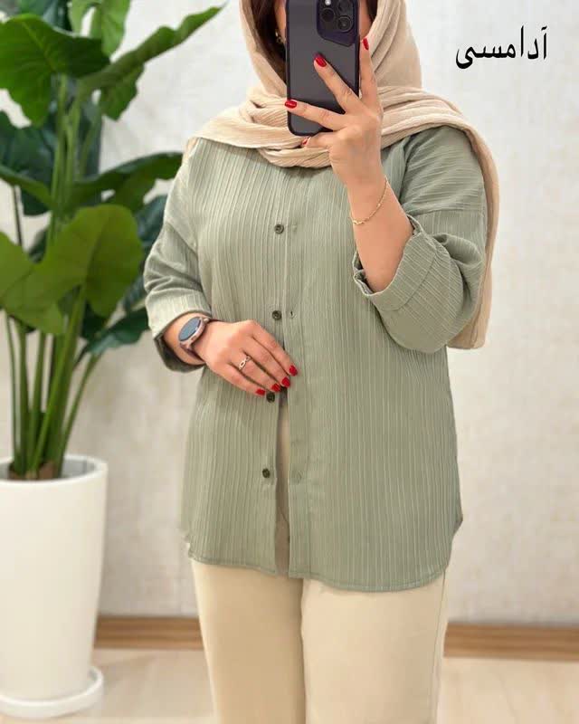 شومیز باکسی پاستلی آیوا