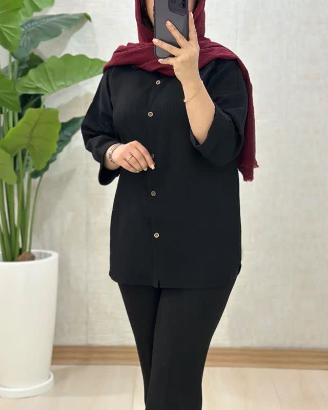 شومیز باکسی پاستلی آیوا - Image 7