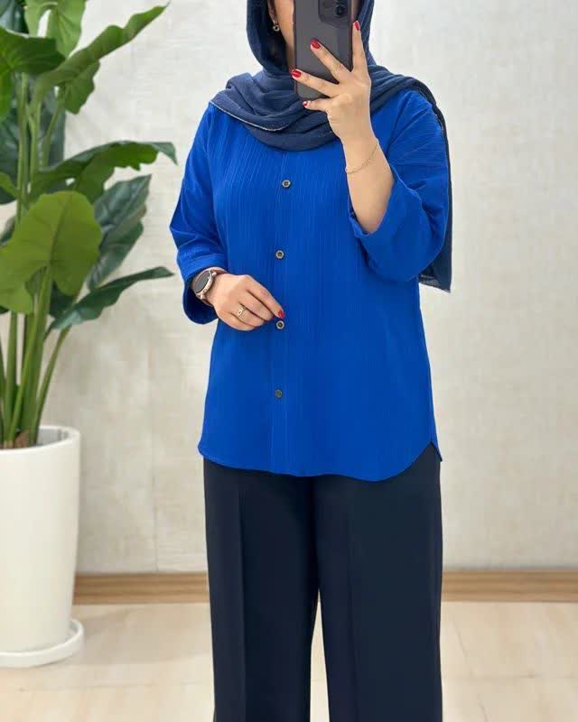 شومیز باکسی پاستلی آیوا - Image 8