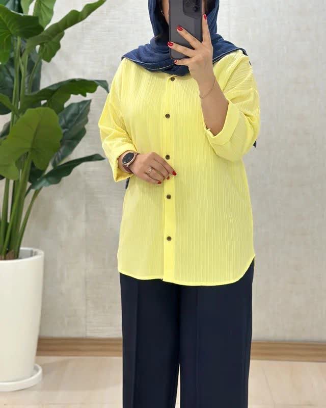 شومیز باکسی پاستلی آیوا - Image 5