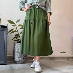 👗دامن ساده نخی زنانه