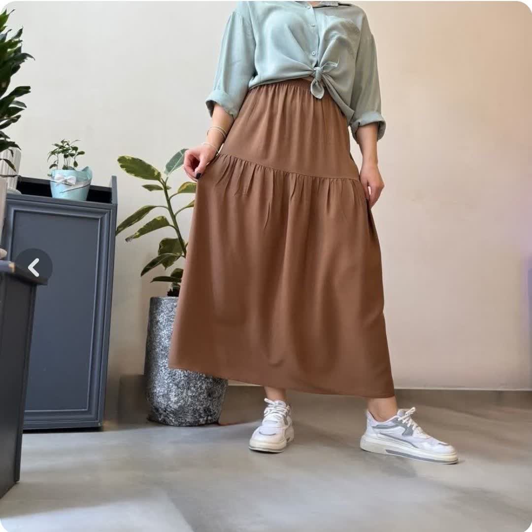 👗دامن ساده نخی زنانه - Image 2