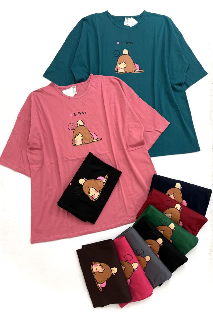 تیشرت پلاس سایز دختر خوابالو🎀